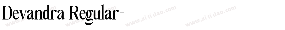 Devandra Regular字体转换